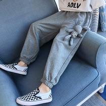 Girls foreign fashion fashion sports pants spring and autumn 2021 New Korean version of the Tide brand children autumn fried street Net red pants