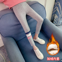 Girl plus velvet padded leggings 2021 New Winter Women big children children Winter foreign style tight pants