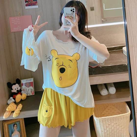Fat MM300 Catties 여름에 여성을위한 초대형 크기 잠수대 여름 짧은 슬루프 얇은 느슨한 2 피스 반바지 스커트 캐주얼 홈 옷 Fat MM300 Catties 여름에 여성을위한 초대형 크기 잠수대 여름 짧은 슬루프 얇은 느슨한 2 피스 반바지 스커트 캐주얼 홈 옷