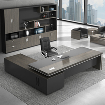 Maisheng furniture boss desk office desk new president desk big shift desk plate-type manager desk supervisor desk simple and modern