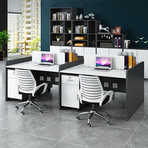 Office furniture staff table computer desk combination single double 2 people 4 4 6 6 people bit minimalist modern screen table and chairs