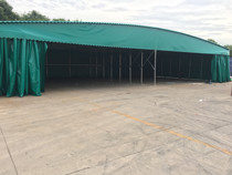Custom telescopic push-pull awning Outdoor mobile large warehouse folding tent site shrinkage activity awning