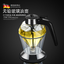 Diamond glass oil Pot Kitchen household leak-proof soy sauce bottle without oil leakage seasoning bottle vinegar pot multi-function