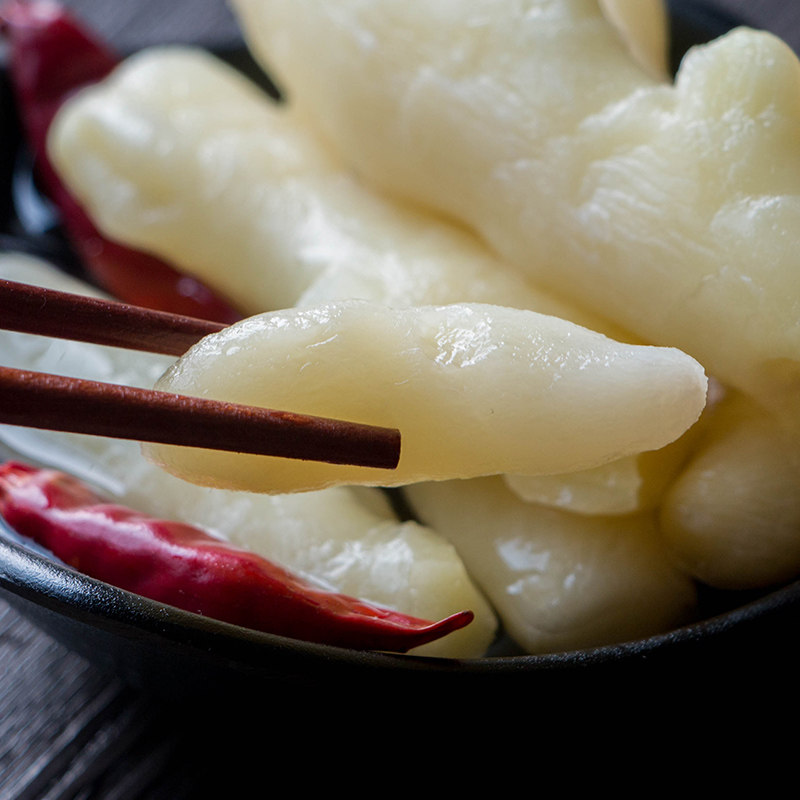 安徽特产泡姜白姜下饭菜开胃泡菜嫩生姜170g10袋包邮正兴隆酱菜