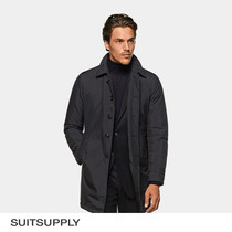 SUITSUPPLY-Preston Blue Business Casual Waterproof Down Coat Coat for Men