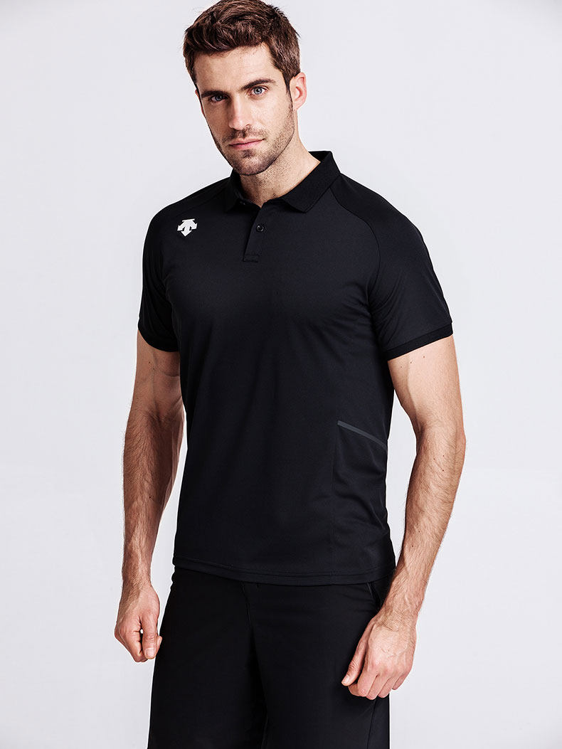 descente迪桑特短袖polo 男子透气运动生活短袖polo衫d8231tps56