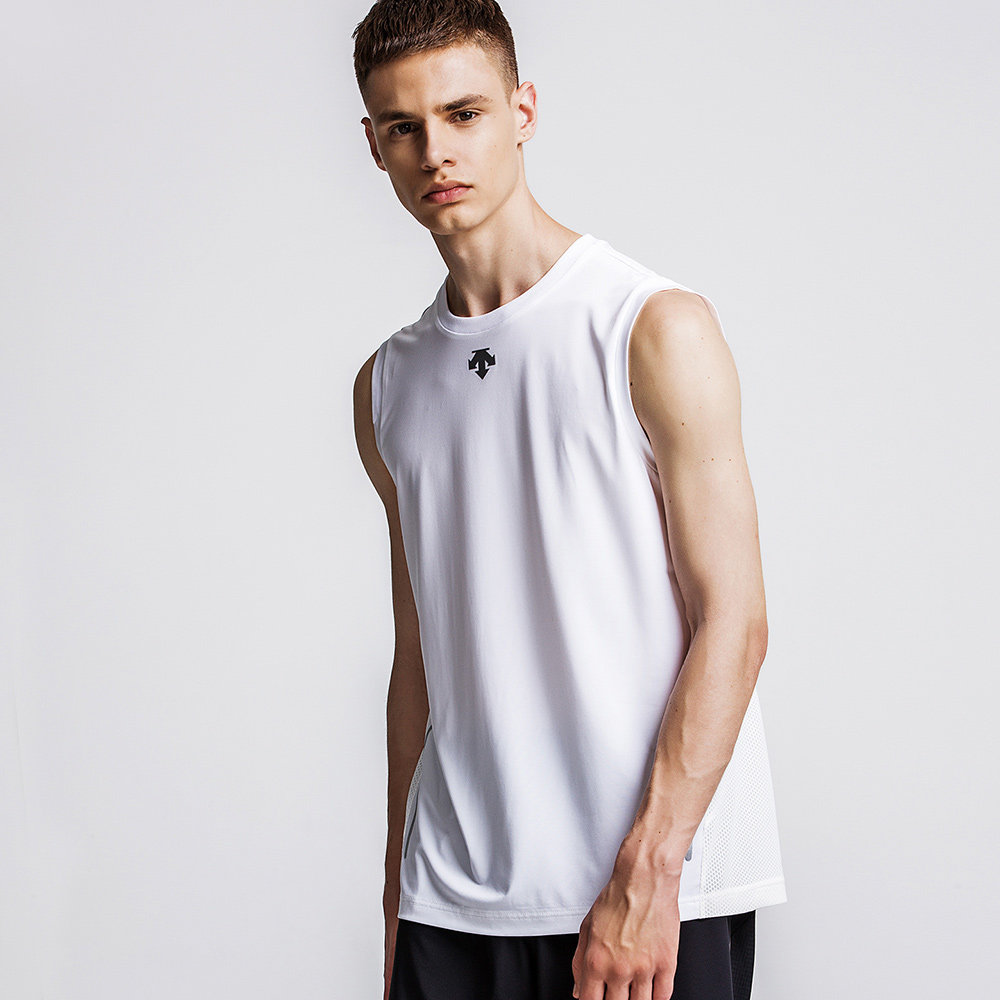 descente迪桑特运动背心 男子吸湿速干跑步运动背心d8231rst40