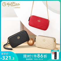 Jinlili womens bag 2020 new shoulder crossbody chain leather small bag texture advanced fashion womens bag