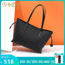 Jinlili womens bag 2020 new shoulder crossbody leather hand carrying large capacity soft leather Fashion Tote Bag tide