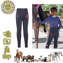German direct mail low price promotion childrens breeches riding pants half rubber elastic comfortable horse riding