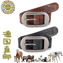 German Direct Mail equestrian children adults Knight pikeur belt antique silver buttons 3cm cowhide belt