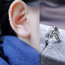 Soft bone ring ear buckle 2021 New Tide small ear bone circle Cochlear Bone side ear ring ear bone nail female 925 sterling silver