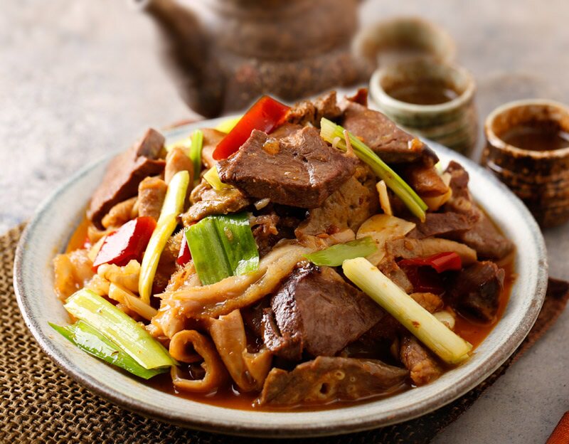 精选牛杂羊杂,风味独特很鲜美
