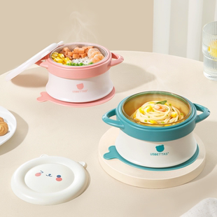【品牌清仓】贝肽斯宝宝注水保温辅食碗婴幼儿ppsu恒温碗儿童餐具