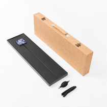 Stone-free design luxury stone tea tray simple stone tea tray large black stone drainage Stone tea set soft furnishings Blue