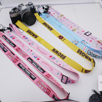 Cute camera strap shoulder strap camera strap neck digital micro single camera rope stand lanyard Universal