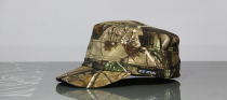 Branch pattern cotton canvas flat top hat