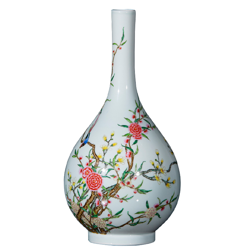 Jingdezhen ceramics archaize the qing qianlong pastel beaming gall bladder sitting room decorative home furnishing articles collection