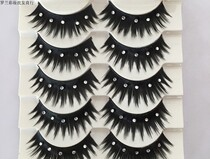 False eyelashes with diamonds Performance performance competition June 1 Christmas stage eyelashes Latin dance Thick cos dance