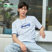 Li Ning short sleeve T-shirt men and women couples with the same new sports fashion round neck summer leisure sportswear AHSQ412