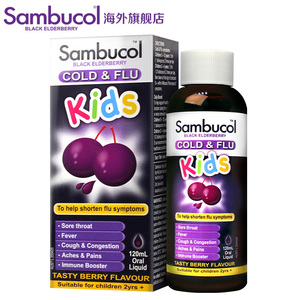 澳洲Sambucol小黑果黑接骨木儿童宝宝补VC锌维生素C保健品强免疫