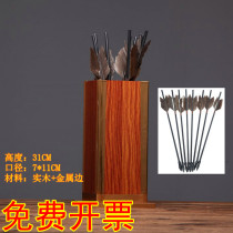 Throw Pot game props imitation ancient wooden pitchers throw arrows traditional activities Childrens toys Chinese wedding pots and arrows