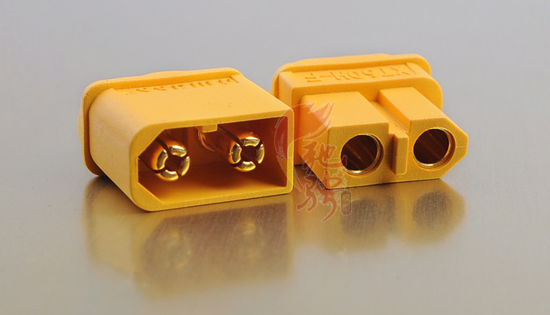 amass艾迈斯xt60插头带护套xt60连接器xt60升级版镀金插头