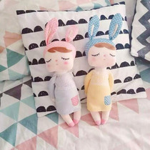 ins cute lace little rabbit doll baby pacify doll to sleep cuddle baby girl presents girl presents