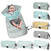 Foldable portable baby diaper change pad Newborn out waterproof pad Isolation pad Baby travel supplies