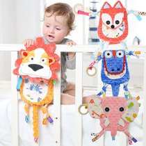 Born baby pacifies cute cartoon animal shape pacifies doll newborn baby toy can be nibbled