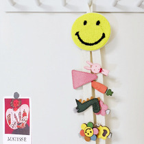 Han Prints style cute smiley face embroidered children hair clip finishing hanging band hair dressing hair stirrup containing wall-mounted wall decoration