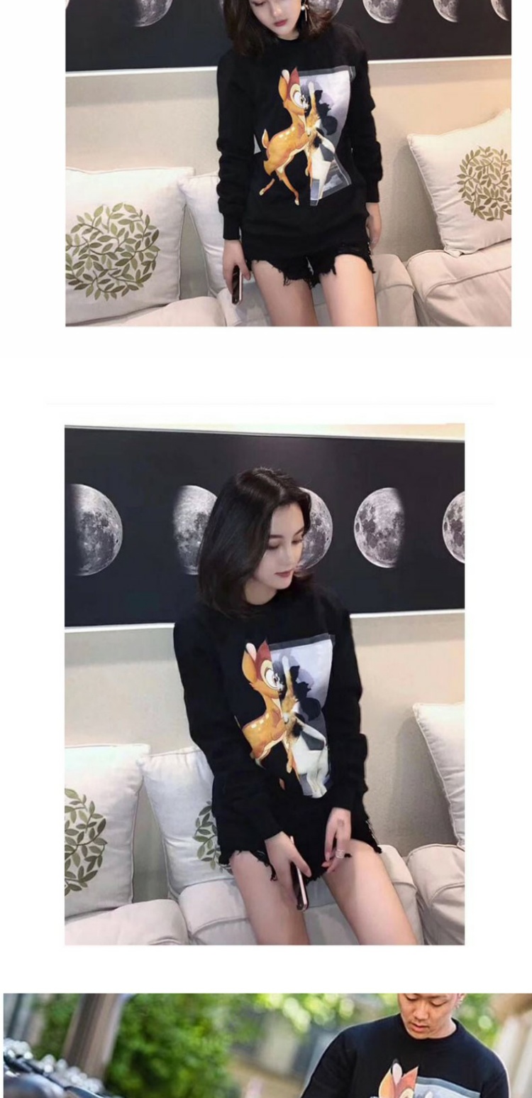 香港潮牌小鹿卫衣女潮ins2020新款秋冬男女情侣冬大码男明星同款商品详情图
