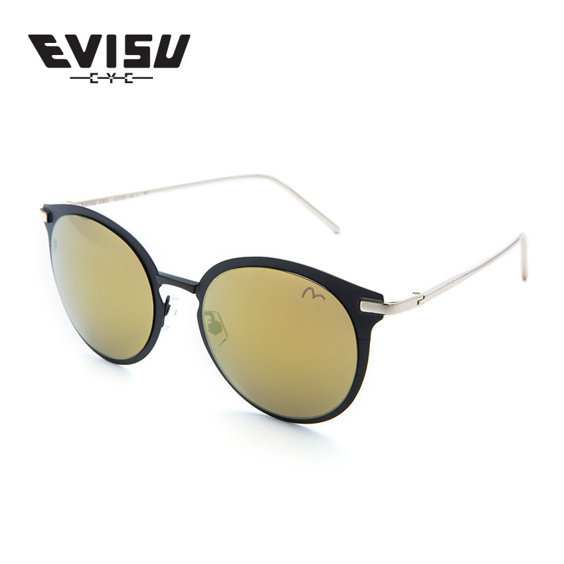 evisu惠美寿太阳镜女彩膜猫眼复古墨镜男全框司机镜新品 2003