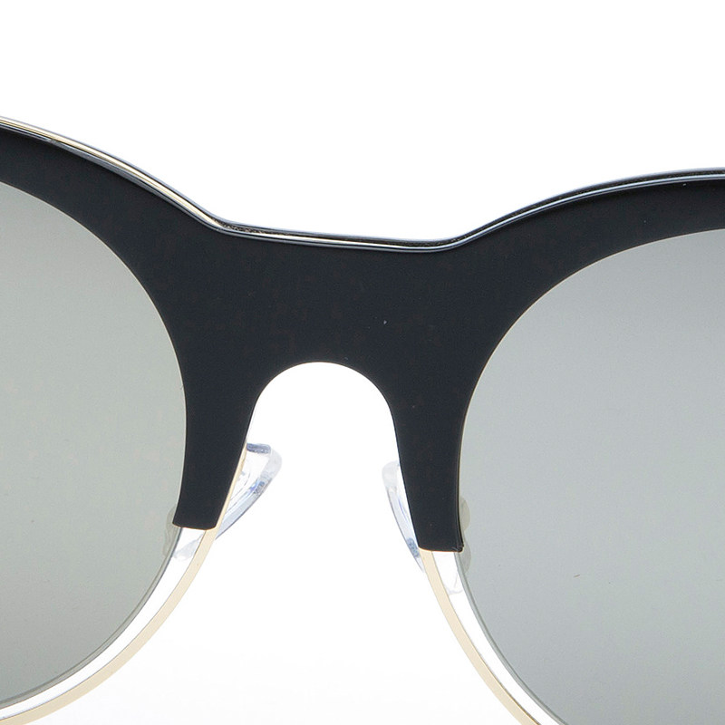 evisu惠美寿太阳镜女半框圆时尚复古墨镜男司机镜潮新品 2004