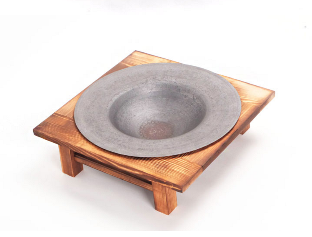 小烧碳火盆取暖木炭家用室内冬季烤红薯实木架炭火盆铸铁烤火炉_不