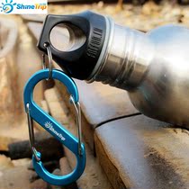 Outdoor spring buckle aluminum alloy with lock anti-theft S buckle safety mountaineering buckle fast adhesive hook Key Ring 8 type buckle bag