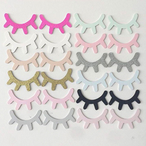 Ins burst Nordic style wooden eyelashes thin wall stick children's room children's clothing store wall decoration props