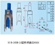 The adjustable attenuator 10 15 20db 75ΩSJ-B-20DB L8 blue shank diameter 6MM 100 pack