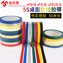 5S Desktop positioning identification scribing tape Whiteboard scribing Non-trace warning sticker Color tape 6S Item positioning sticker marking tape 4d Kitchen management tape 5s Positioning tape Marking tape