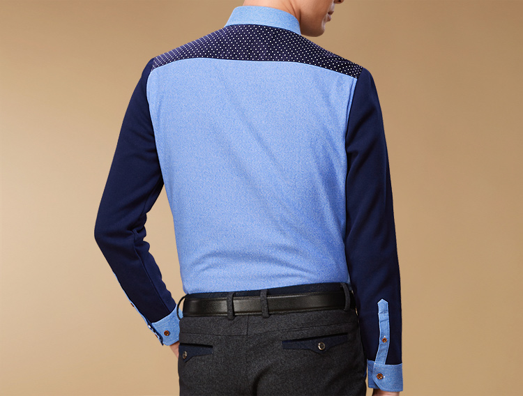 国内单撤专柜剪标男装青年男士保暖衬衫秋冬季