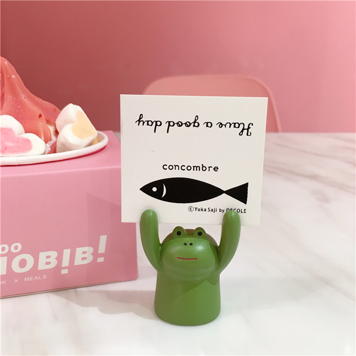 girl heart cute creative ceramic piggy frog message clip note clip business card clip photo clip decorative ornaments