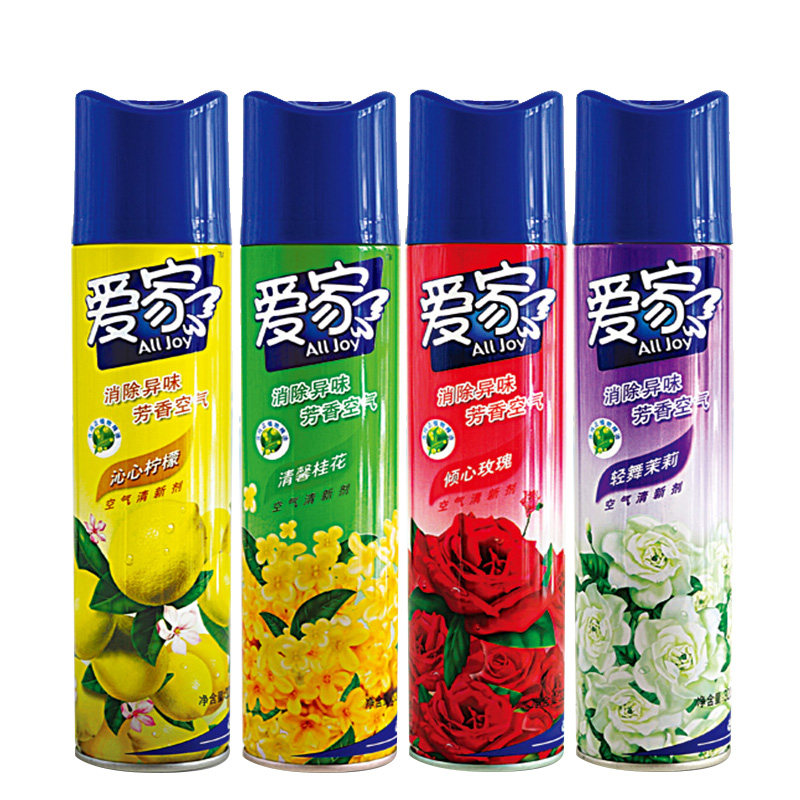 爱家空气清新剂喷雾320ml家用清香剂室内卧室厕所除臭芳香除味剂