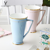 Yayoi era Morandi mug Ceramic cup Light luxury couple water cup Birthday gift