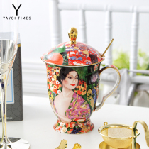 Yayoi period Japanese dancer Phnom Penh ceramic coffee cup Mug cover cup Art Afternoon tea flower tea teacup