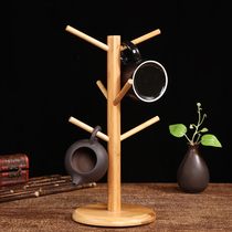 Cup shelf minimalist creative water glass rack mug rack drain cup rack bamboo tea cup to contain home kitchen supplies