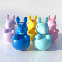 Small baby sand egg toy Baby auditory perception Tumbler jumping horse ornament multiple colors arranged super good-looking