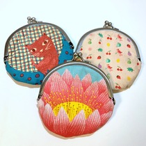 Export big change packaging coin needlework bag mini cute retro style cute cat lotus and other patterns