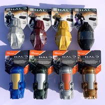 Export small particle building blocks assembled halo warrior model Meijiabao HALO halo airborne warehouse boy small gift
