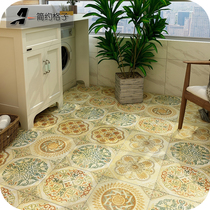 Flower brick vintage balcony restaurant kitchen brick kitchen toilet tile simple modern non-slip kitchen floor tiles 300