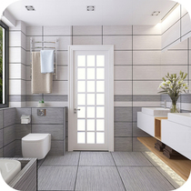 Nordic retro carpet tile toilet antique cloth dark gray modern minimalist non-slip kitchen wall tile